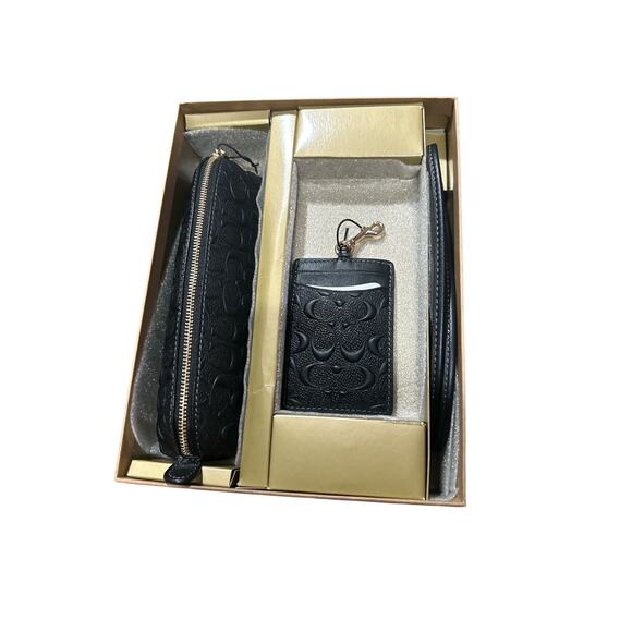 Coach bundle pencil case and ID holder